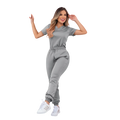 High Quality Scrubs Doctor Medical Center Uniform Comfortable Staff Scrub Suit Ladies Beauty Spa Salon Tunic Top+Pants Workwear