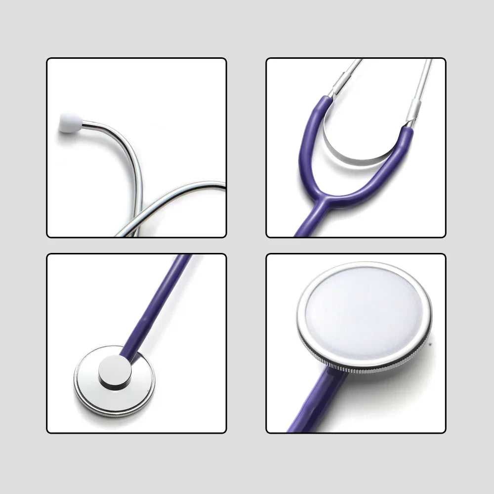 Basic Medical Stethoscope Professional Single Head Cardiology Stethoscope Student Doctor Vet Nurse Medical Equipment Device