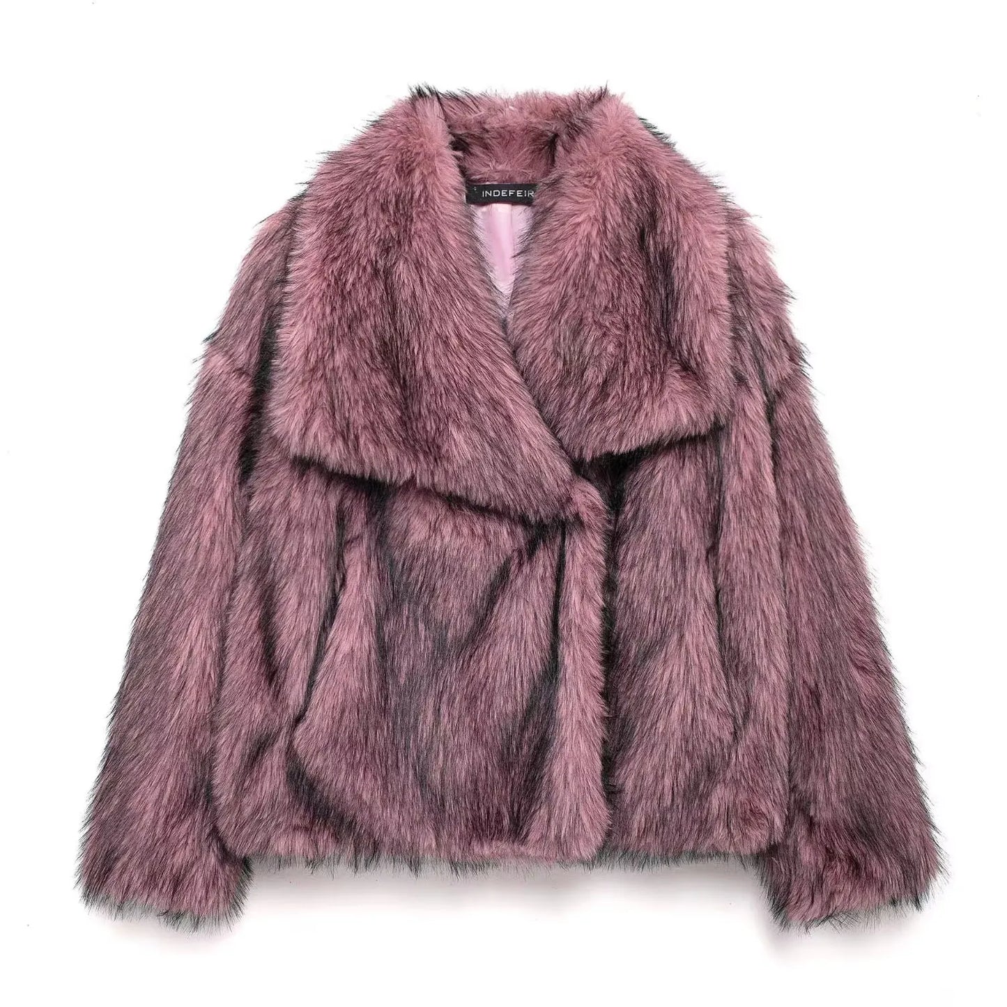 Winter Coats For Women Fashion New Faux Fur Long Sleeves Loose Coat Female Versatile High Street Women's Cardigan