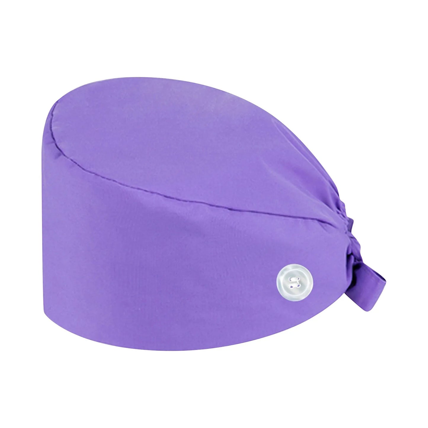 Nurse Solid Color Hat Surgical Cap Operating Room Hat Female Doctor Hats Stomatology Button Cap Dustproof ICU Nurse Hat
