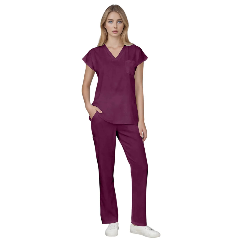 Scrubs Medical Uniform Women and Man Scrubs Set Medical Scrubs Top and Pants