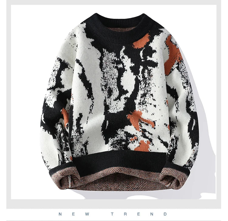 winter Men's Fashion casual Round Neck Warm sweater slim fit Sweaters Men sweater male Thicken Warm wool pullovers