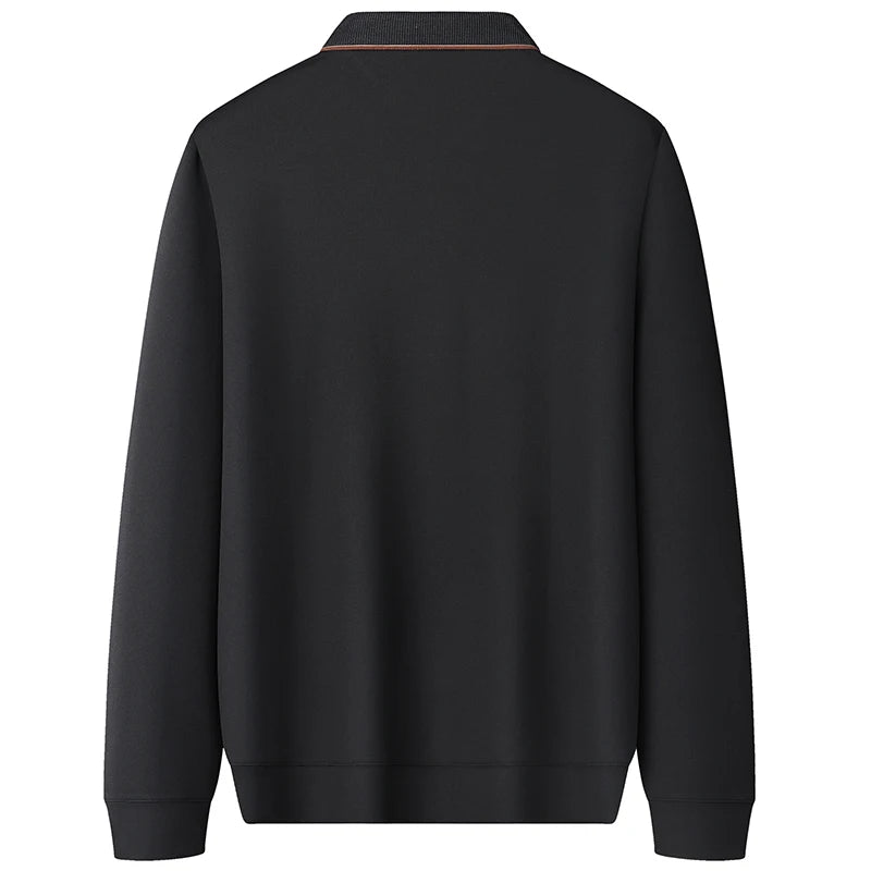 8XL 7XL 6XL 2024 New Autumn High End Comfortable Soft Shirts For Men Brand Clothing Business Casual Mens Polo Shirt Loose Tops