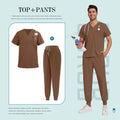 Men Women Unisex Nurse Surgical Scrubs Suits Doctor Medical Hospital Uniform Top Jogger Pants Scrubs Nursing Veterinary Uniforms