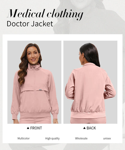 Clinical Jacket Medical Uniforms Women Hospital Pet Grooming Workwear Surgery Coat Doctor Costume Unisex Nurse Surgical Jackets