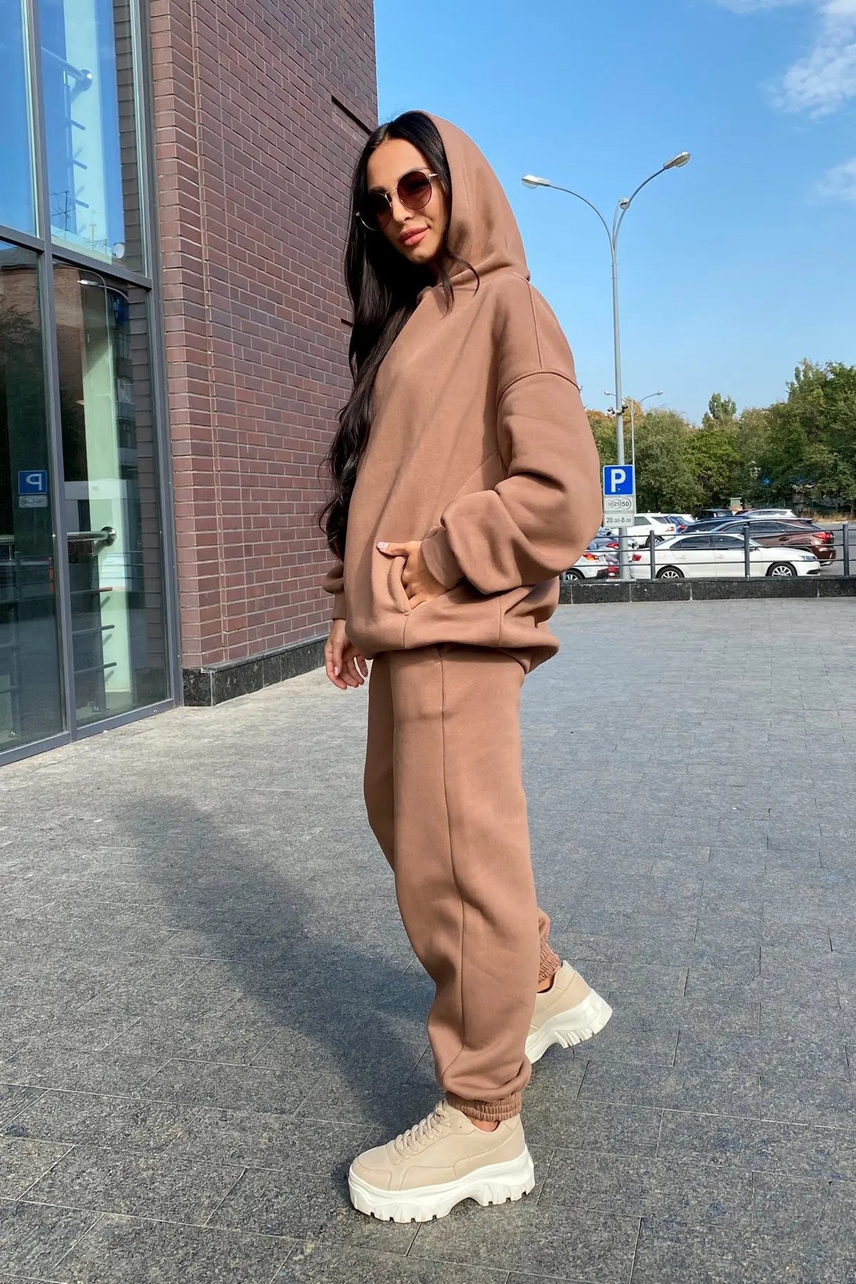 autumn tracksuit outfit set Women Two Piece Set hoodies Hooked Leisure Wide Leg Long Pants Sets Slim Fit Office Ladies Autumn