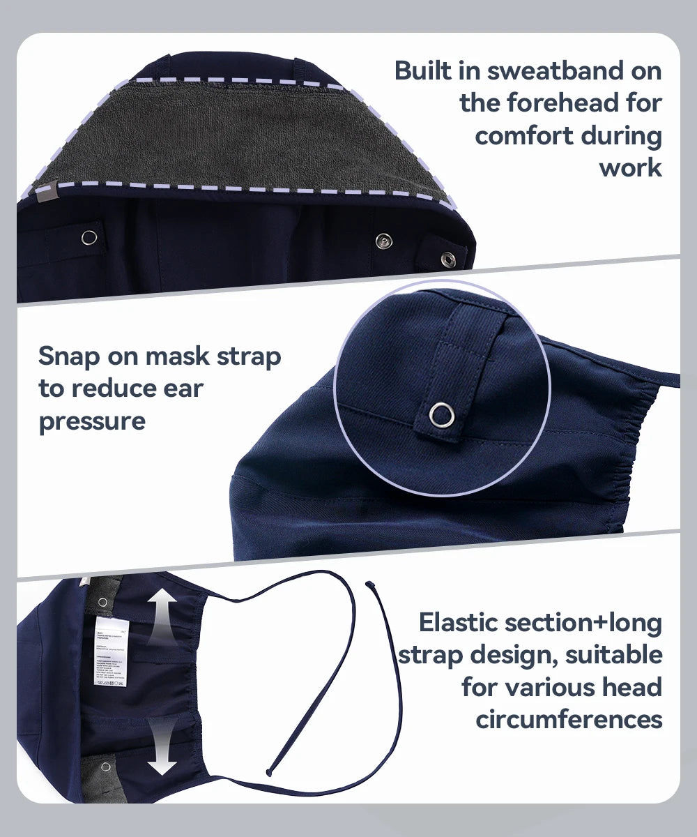 KUNGFU SCRUBS unisex scrubs cap sweat-absorbent surgical cap medical workcap nursing hats with elastic section