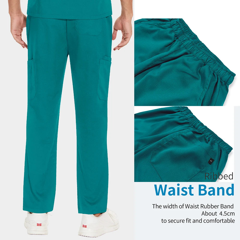 Nursing Scrubs Set High-quality Anti-Wrinkle Thick Medical Surgical Uniforms Hospital Tops Pants Doctor Nurse Uniforms Men Women