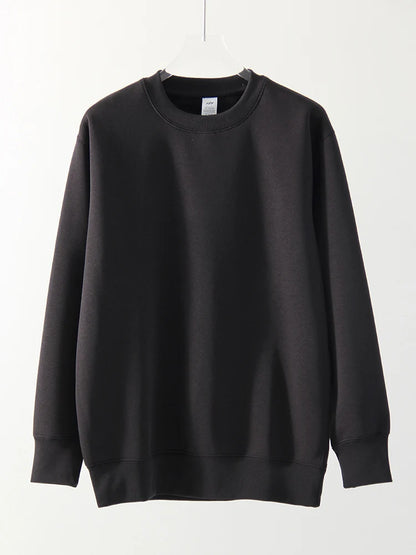 Winter Fleece Sweatshirts For Women Oversized Top Warm Pullovers Black Loose O Neck White Thick Velvet Sweatshirt Women Warm