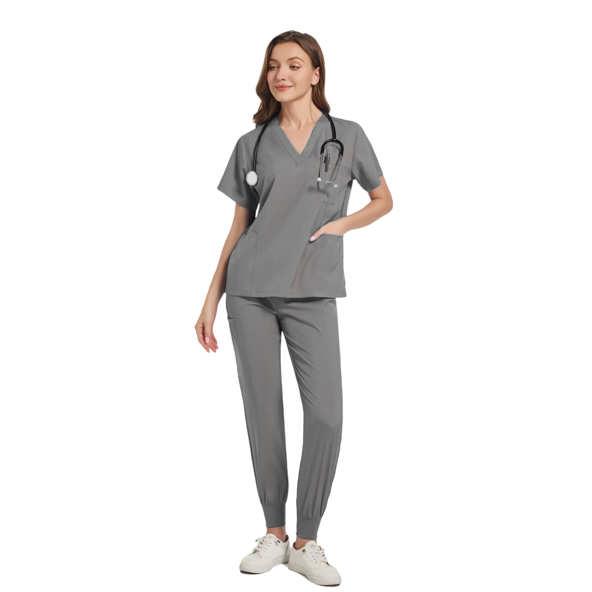 Women Scrub Set Surgical Nursing Scrub Sets Hospital Uniform Medical Factory Wholesale Uniforms Womens Custom Scrubs