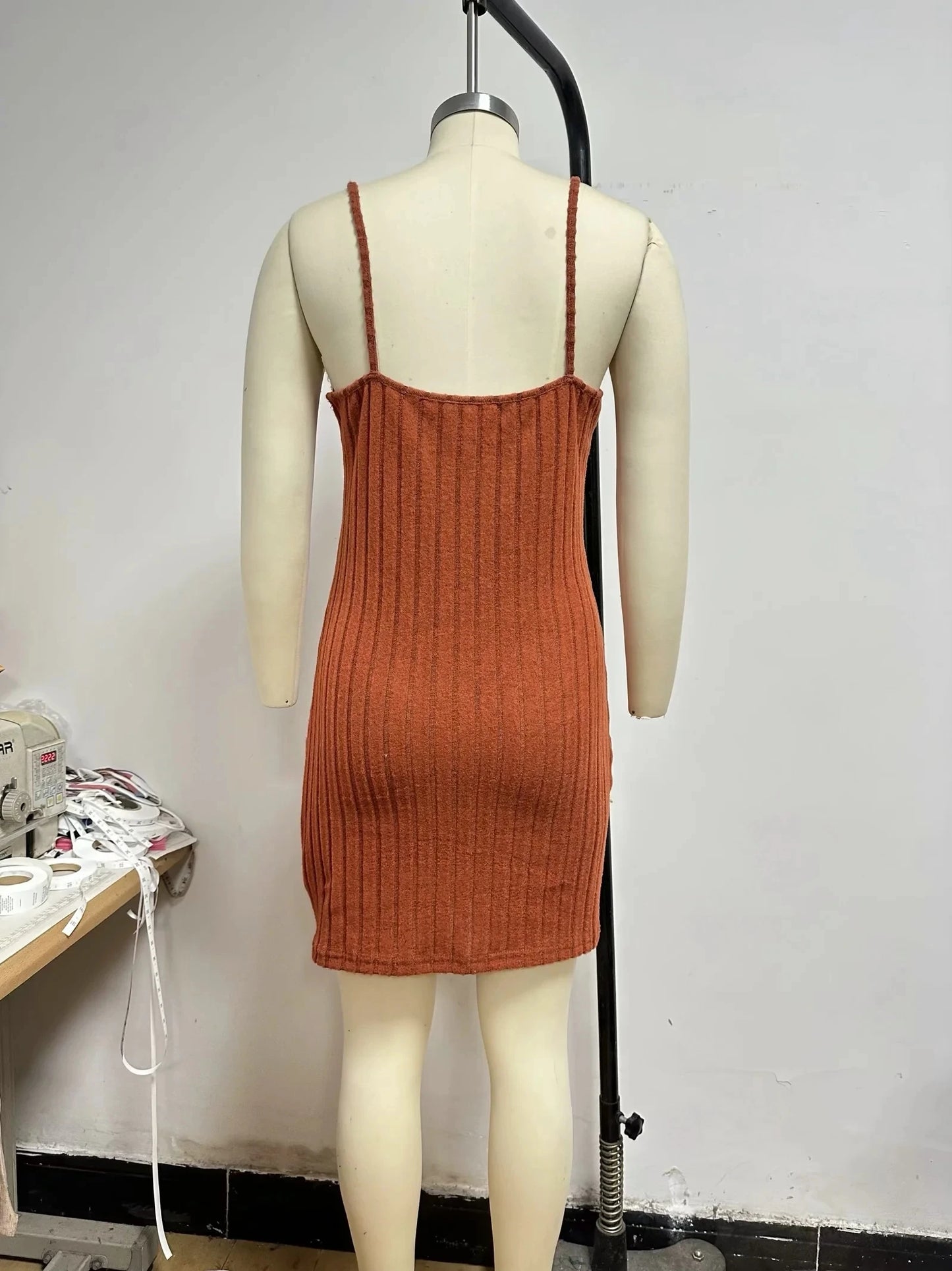 Womens Solid Button Front Jacket & Bodycon Dress