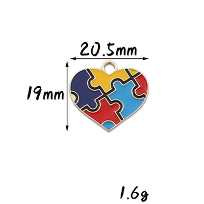 1 Pcs Autism Awareness Pin Autism Pins Lapel Pin Multi Color Autism Puzzle Piece Brooches Pins for Backpacks Sleeves Awareness