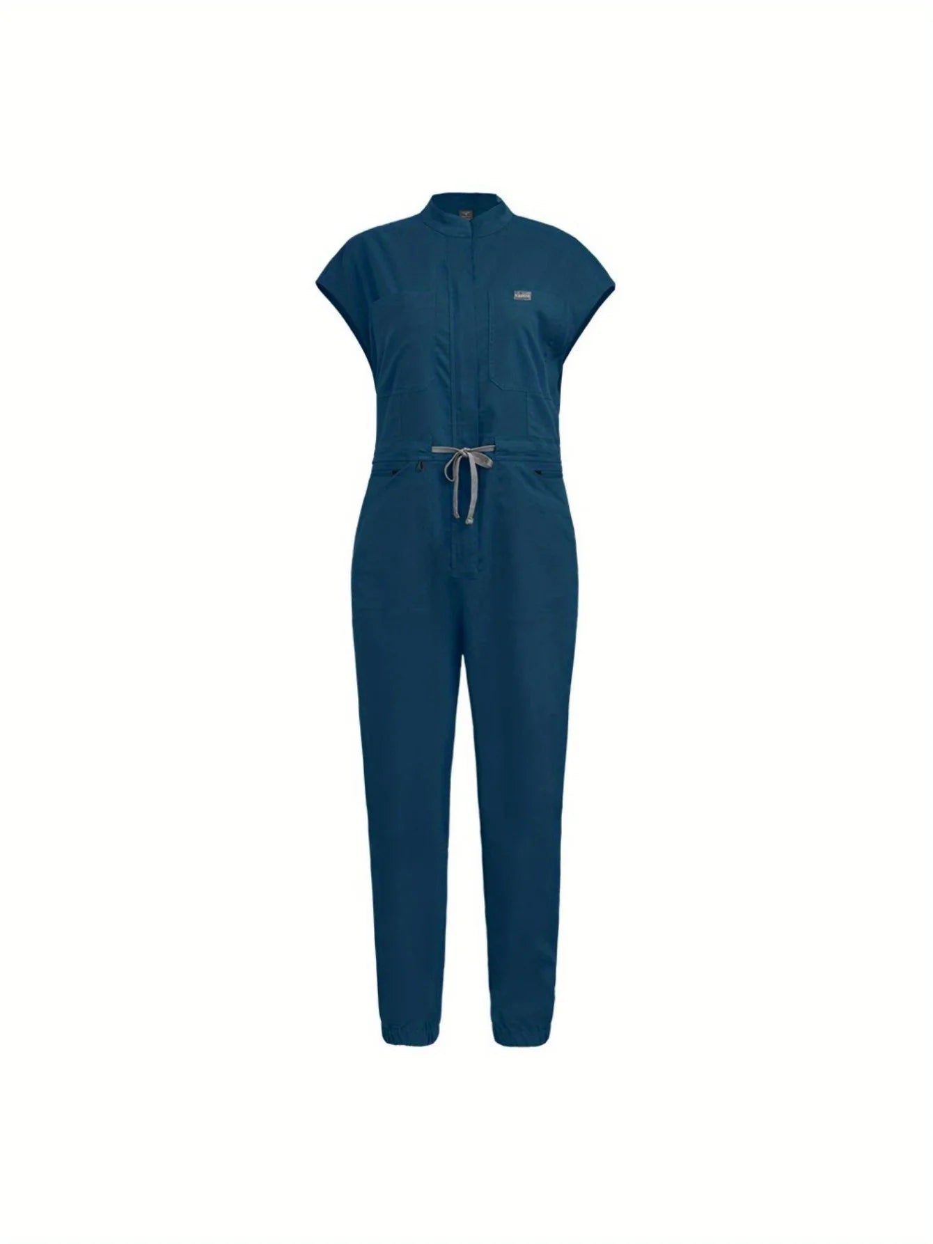 Comprehensive Training Outfit Scrubs Set Uniform Jogger Suit Stretch with Multi Pocket for Esthetician Workwear Jumpsuit