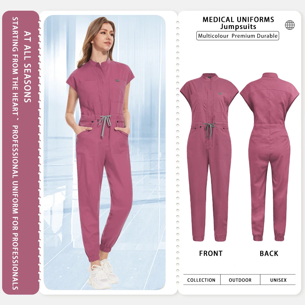 Doctor Nurse Scrub Uniforms Hospital Surgeon Uniforms Clinic Workwear Medical Nursing Clothes Dental Work Jumpsuits