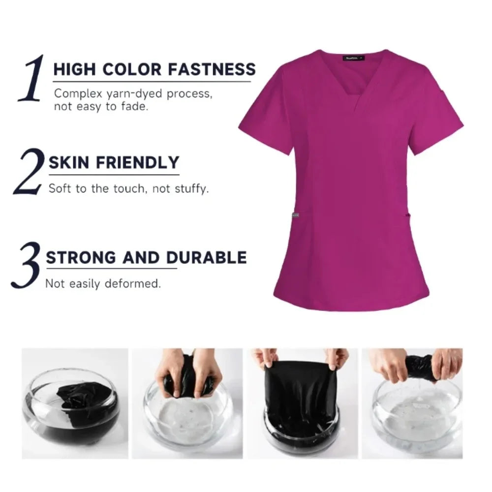 Women Scrubs Nurse Accessories Medical Uniform Unisex Slim Fit Comfort Clinical Women Operating Room Work Uniform Jogger Suit