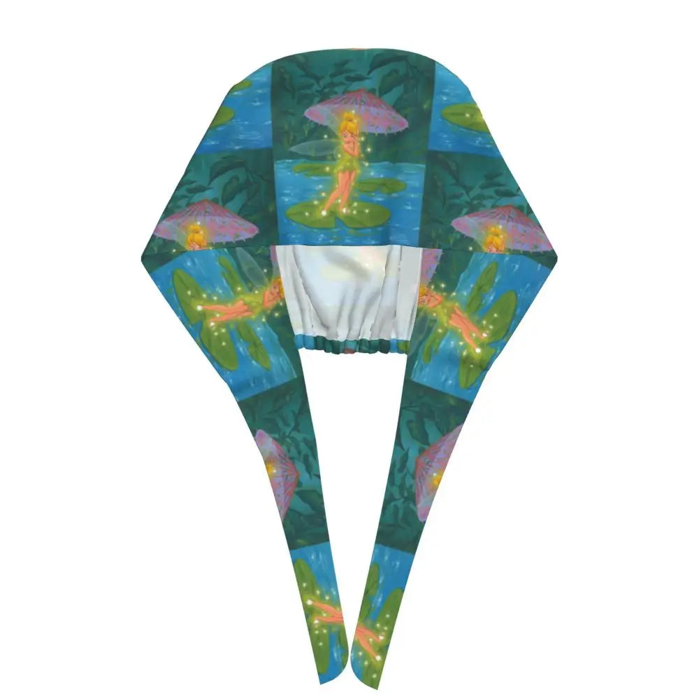 Custom Tinker Bell Breathable Nursing Work Cap Surgical Scrub Caps Unisex Nurse Medical Cap Cartoons Scrubs Hat Medical Surgical