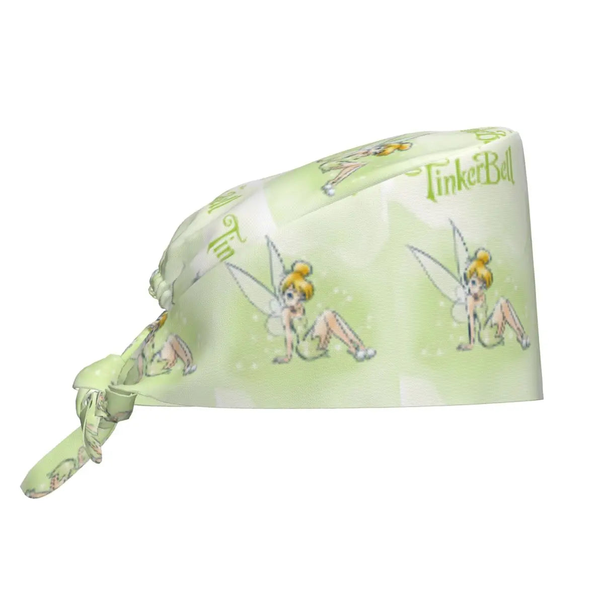 Custom Tinker Bell Breathable Nursing Work Cap Surgical Scrub Caps Unisex Nurse Medical Cap Cartoons Scrubs Hat Medical Surgical