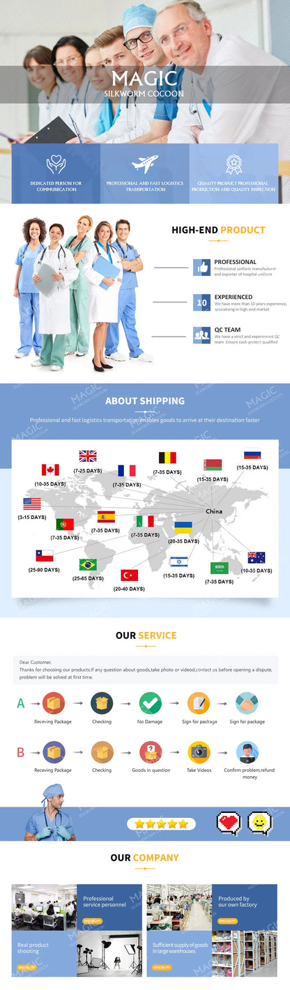 Scrubs Sets Pet Medical Uniforms Clothing Women Nurse Costume Spa Uniforms Surgery Suit Nurse Accessories Doctor Scrubs Workwear