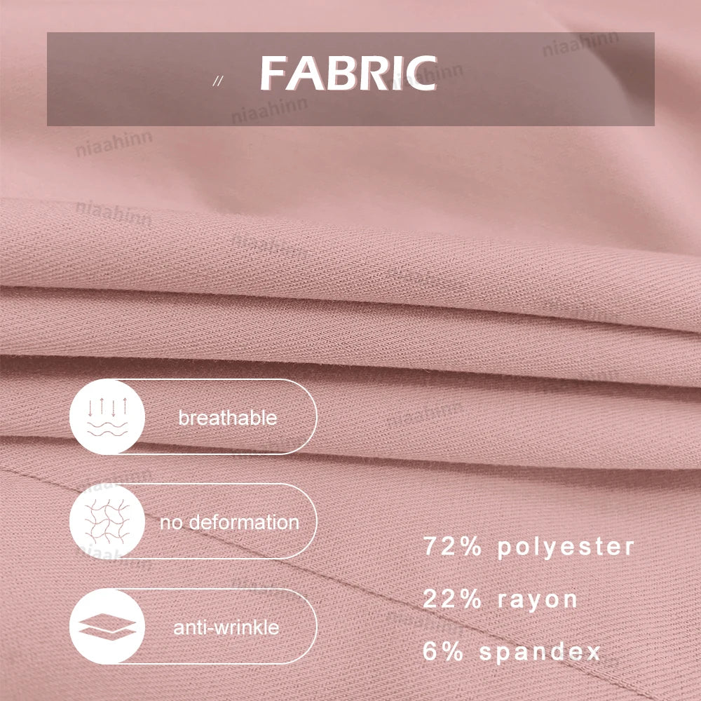 Niaahinn Scrub Nursing Accessories Medical Surgical Gowns Doctor Nurse Special Scrubs Minimalist Solid Color Work Wear Women Men