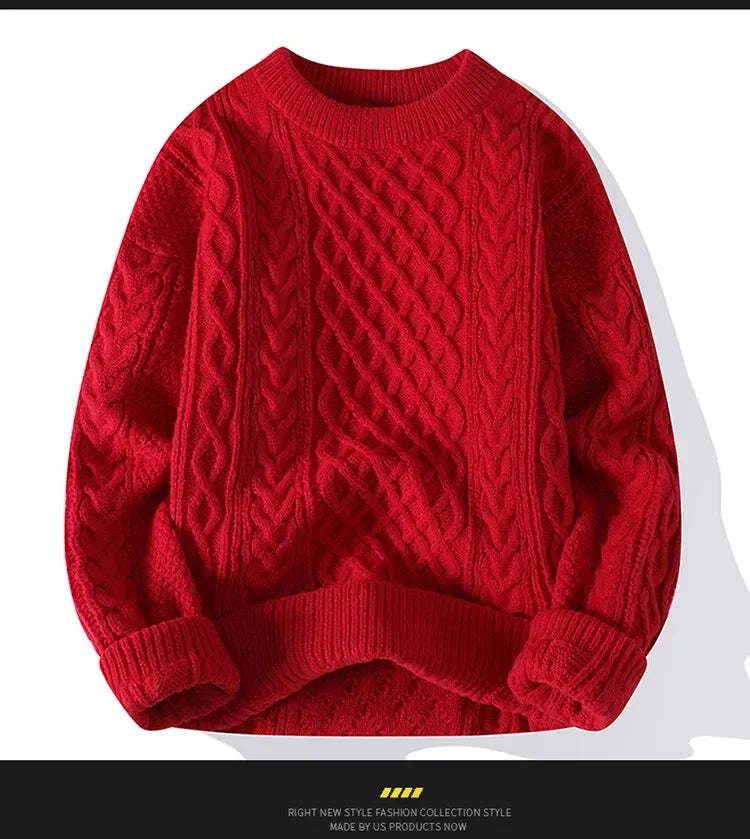 Brand Christmas Sweaters Men Crewneck Sweater Men Pullover Jumpers Fashion Clothing Autumn Winter Tops Male Knitted Sweatshirts