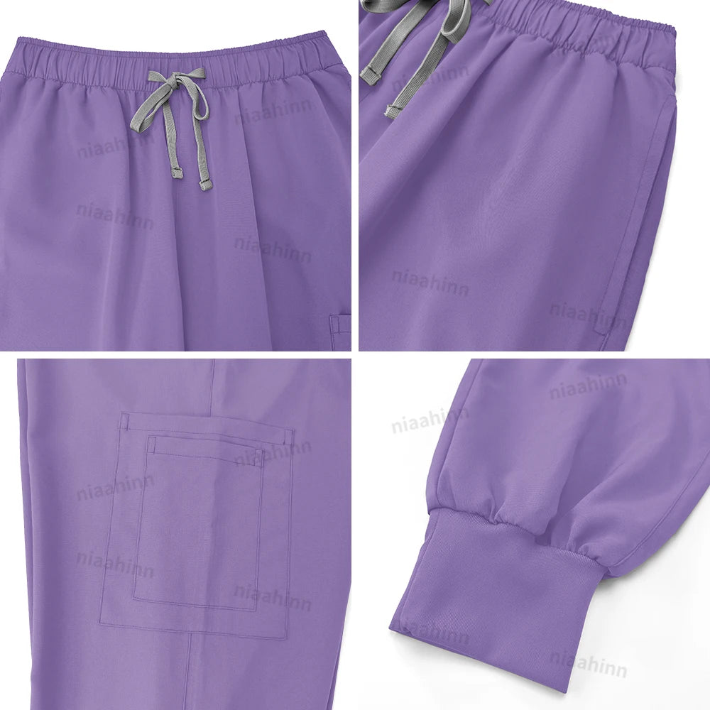 Nurse Women’s Surgical Scrubs Healthcare Nursing Scrub Uniform Thin Breathable Doctor Work Wear Medical Accessories Dental Scrub