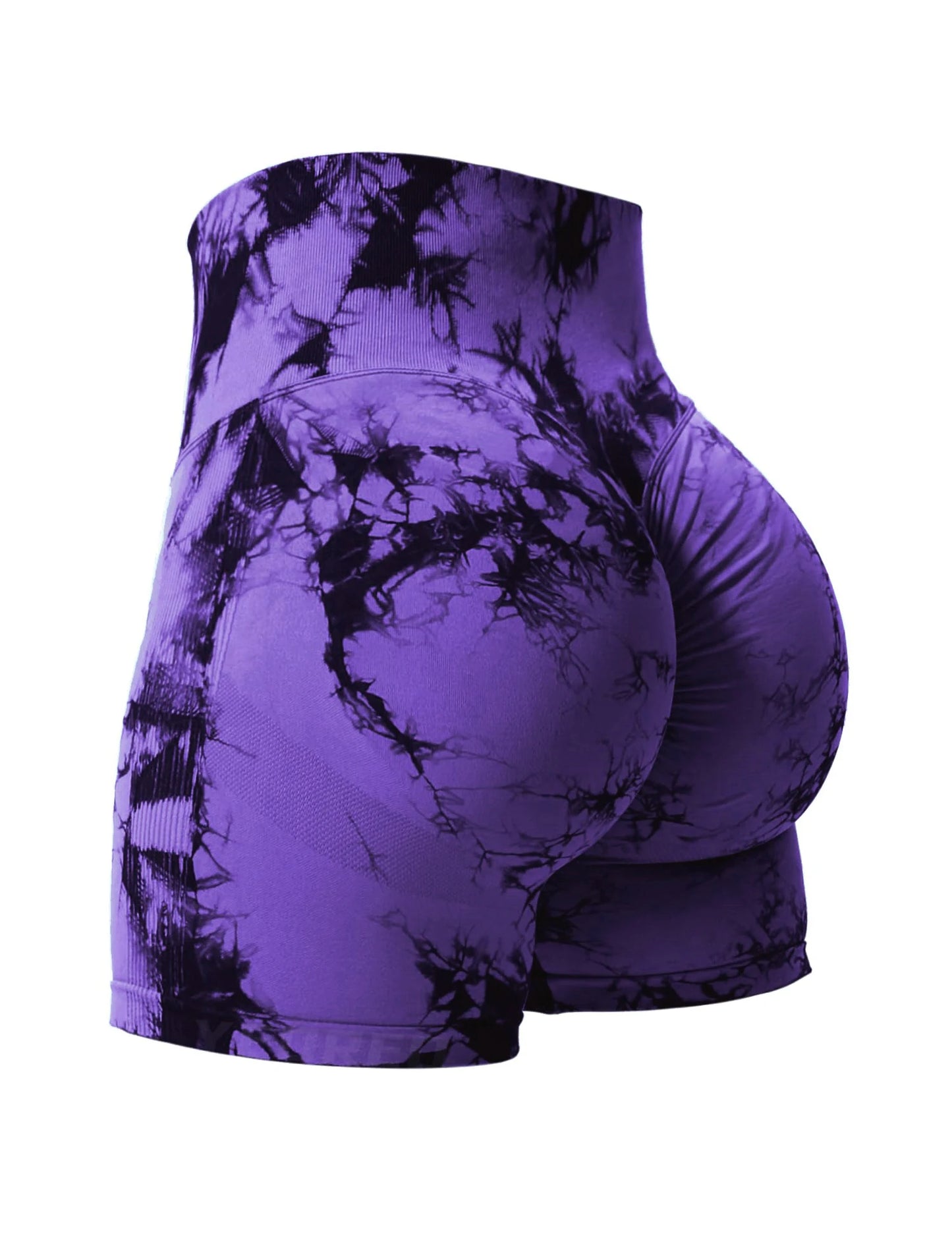 2024 Summer New 12 Color Sexy Tie Dye Shorts Woman Fitness Seamless Butt Lifting Shorts One Pieces Activewear Running Outdoors