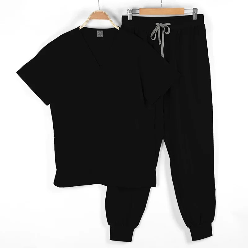 Medical Scrubs Bulk Order - Anti-Microbial Jogger Sets for Surgery/Dental/Vet/SPA/Pharmacy Multi-Pocket Workwear with Pen Slot