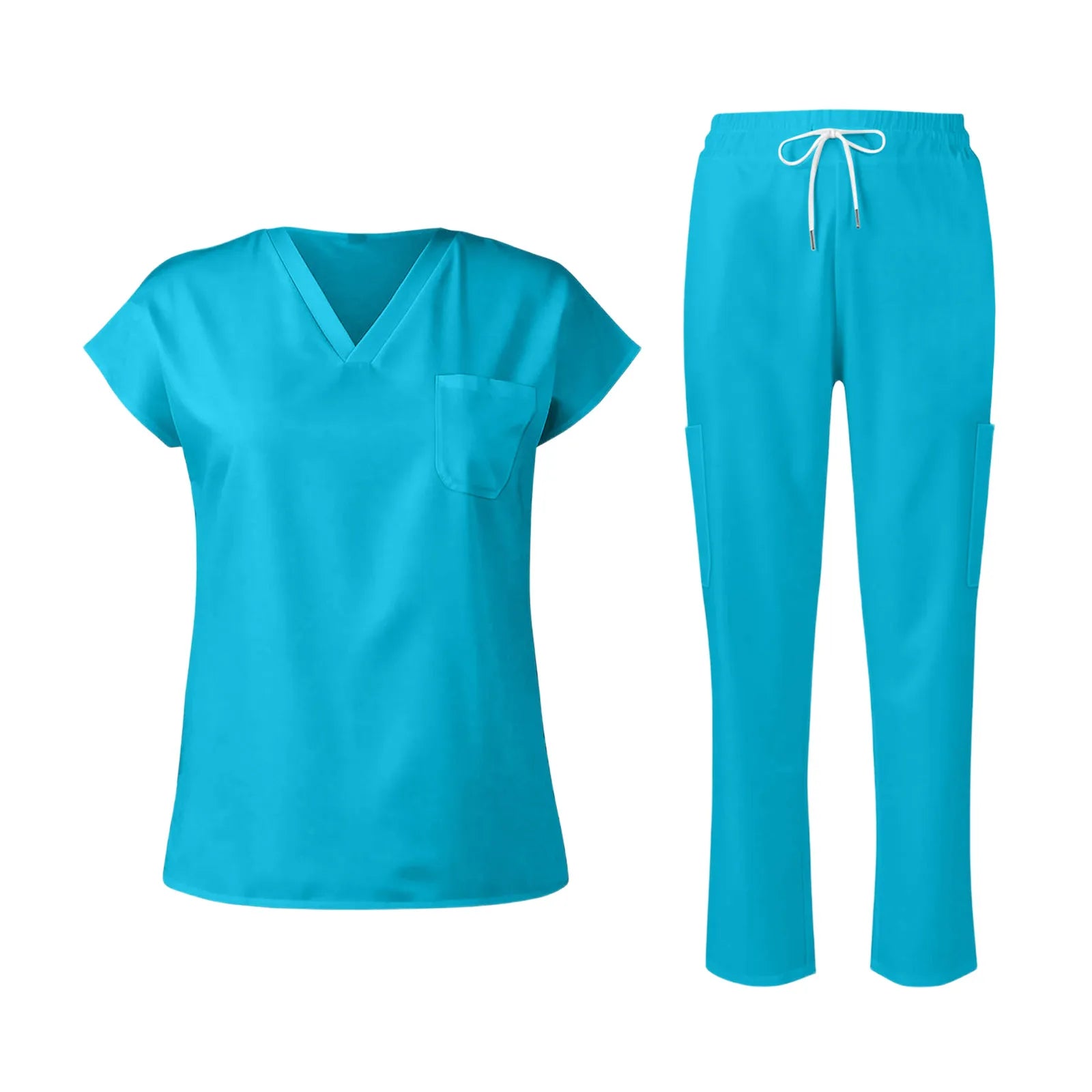 Scrubs Medical Uniform Women and Man Scrubs Set Medical Scrubs Top and Pants