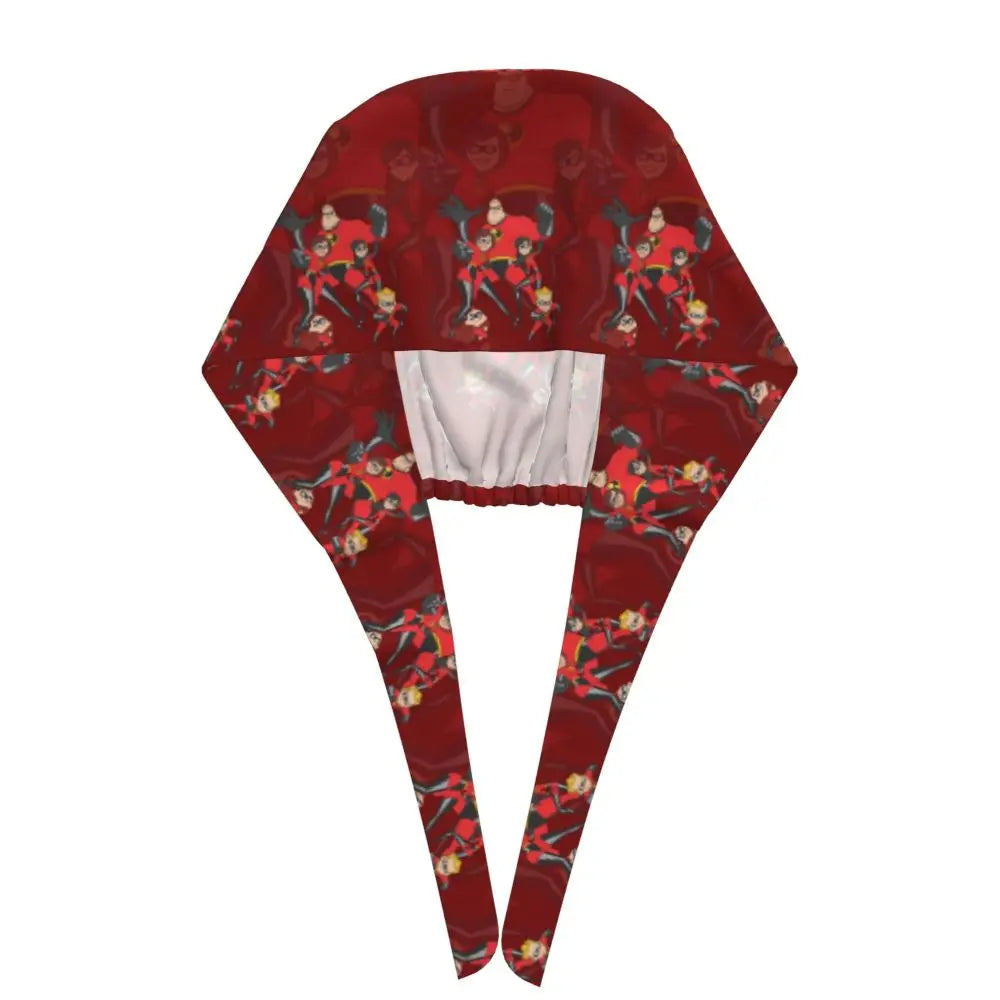 Custom The Incredibles Medical Staff Scrubs Hat Men Women Superhero Anime Doctor Nursing Surgical Cap Scrub Caps
