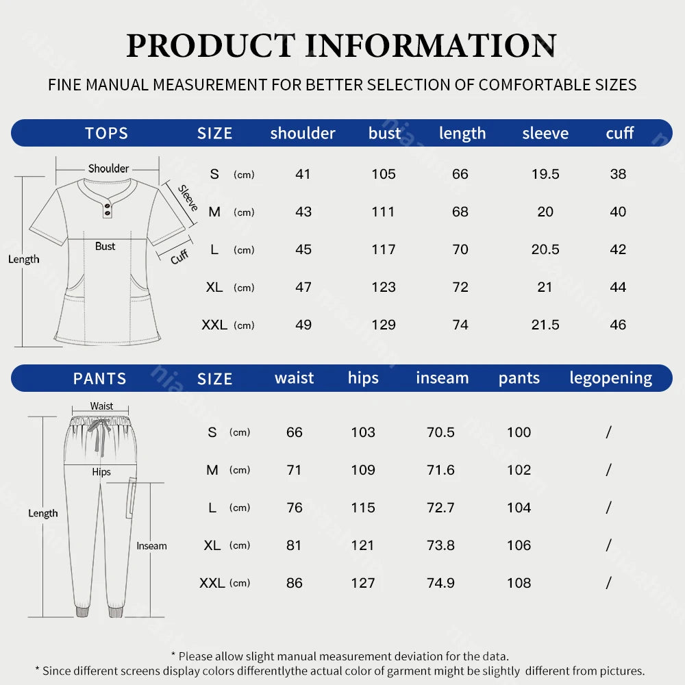 Scrubs Tops Jogger Pants Set Men Nurse Uniform Wholesale Lab Dustproog Workwear Doctor Uniform Suit for Men Medical Clothing Set
