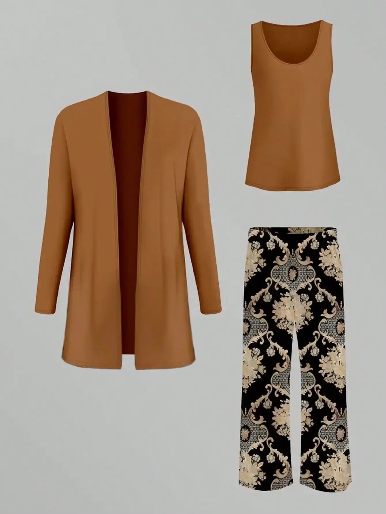 Plus Size  1XL-5XL Women's Fashionable Stylish Autumn Winter Slimming Age-Reducing Wide Slimming Women's Clothing Set