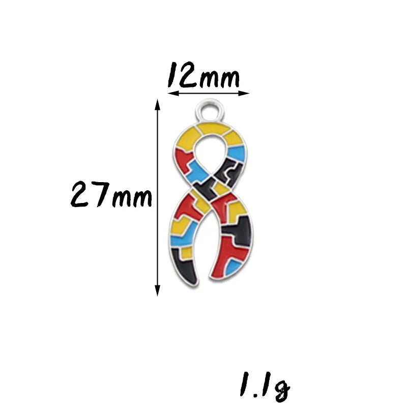 1 Pcs Autism Awareness Pin Autism Pins Lapel Pin Multi Color Autism Puzzle Piece Brooches Pins for Backpacks Sleeves Awareness