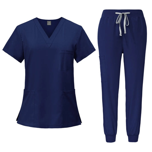 Nursing Beauty Salon Work Clothes Short sleeved Health Services Nursing Suits Summer Fashion Pet Surgical Doctor Costume Women