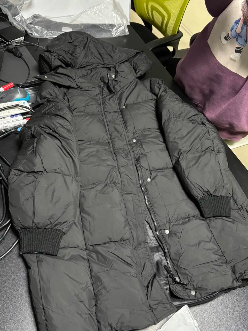 Winter Jacket New Style Fashionable Thick and Warm Mid-length Loose-fitting Down and Cotton Coat for Autumn and Winter Seasons
