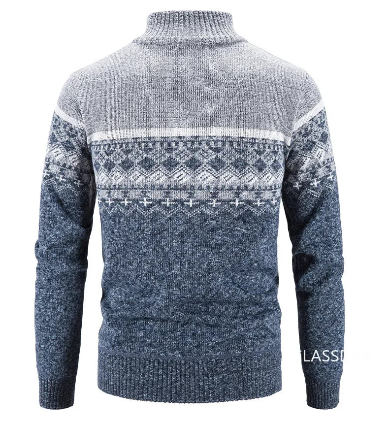 New Winter Men Cardigans Sweatercoats High Quality Male Thicker Warm Casual Cardigans Slim Fit Stand-up Collar Sweaters Size 3XL