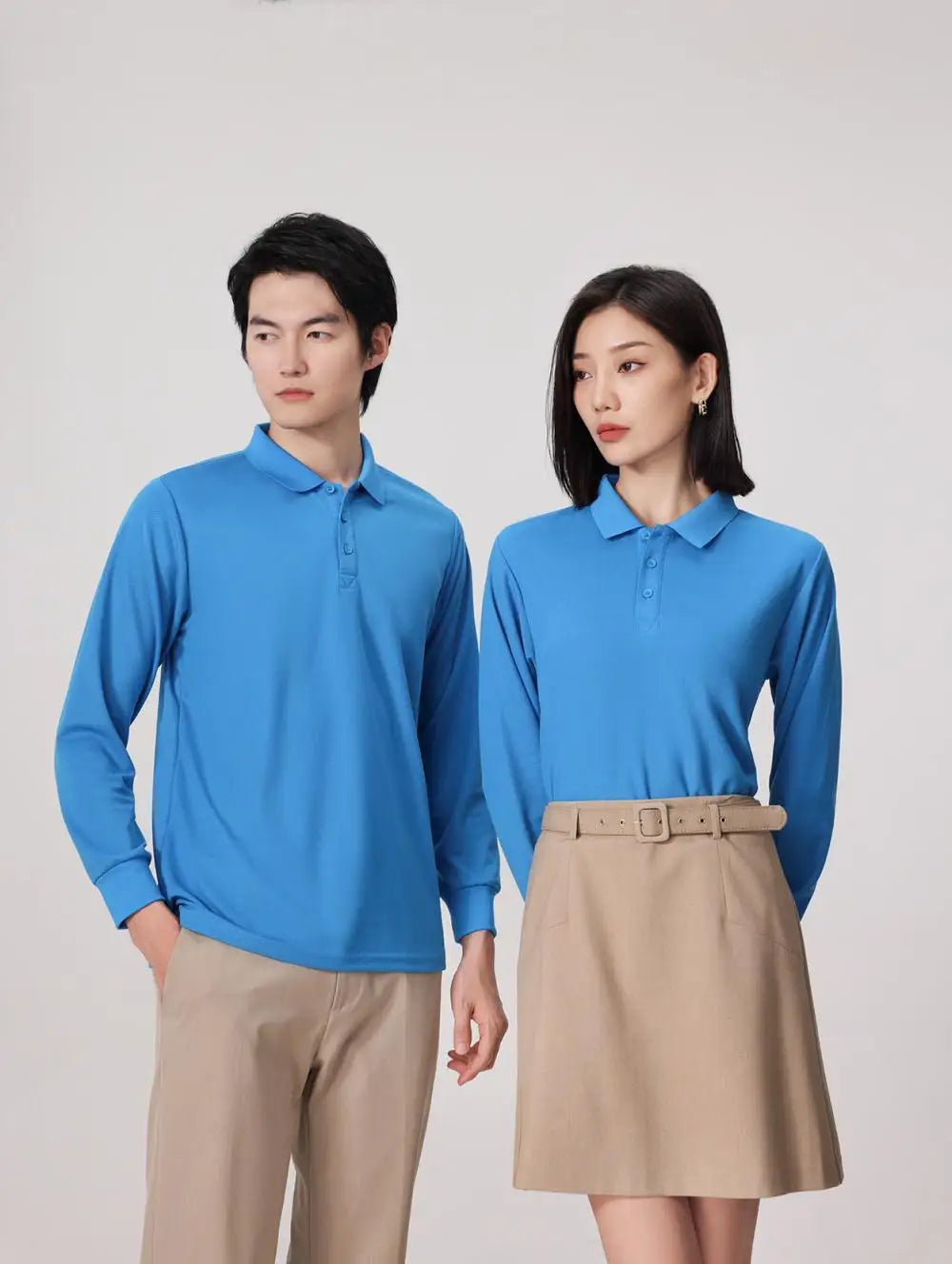 S-7XL Fashion Sportswear High Quality New-Design Men's Polos Shirts Long Sleeve 100% Cotton Casual Polos Customized Your LOGO