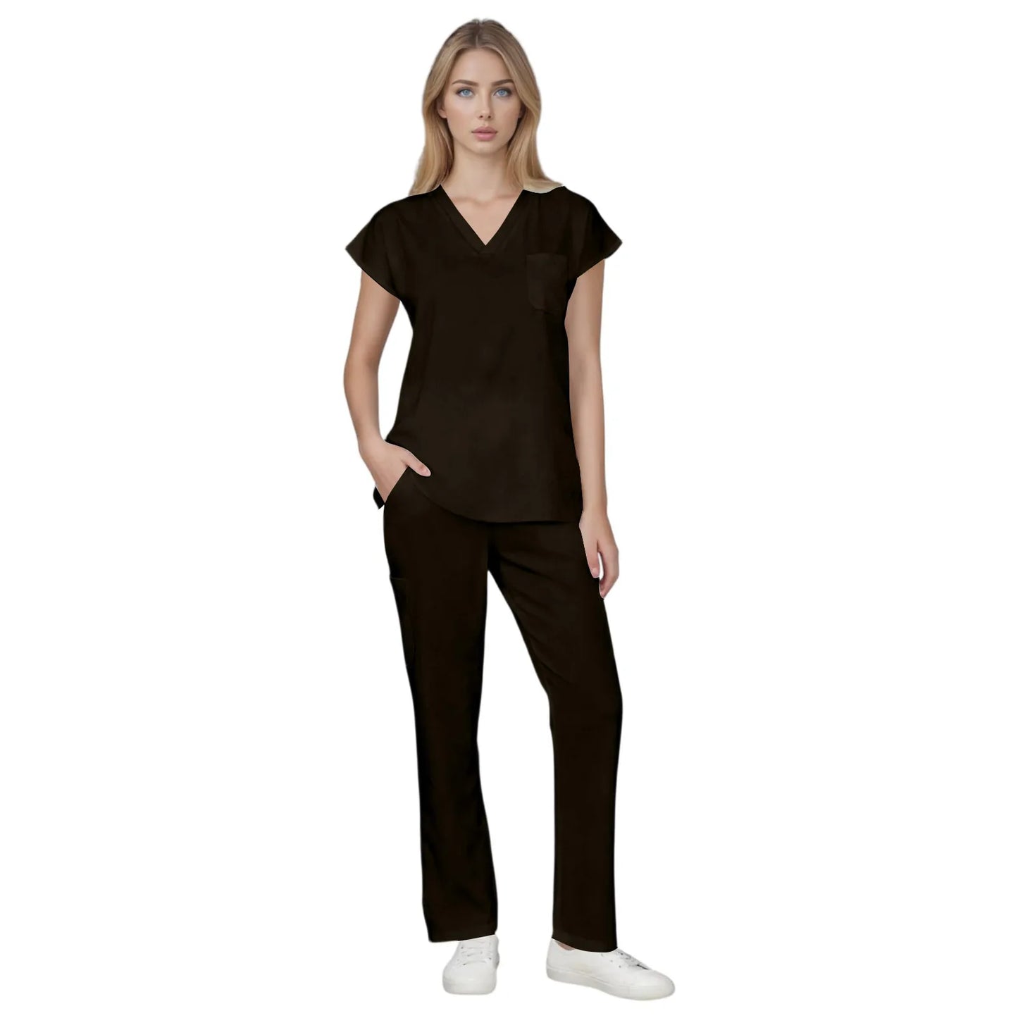 Scrubs Medical Uniform Women and Man Scrubs Set Medical Scrubs Top and Pants