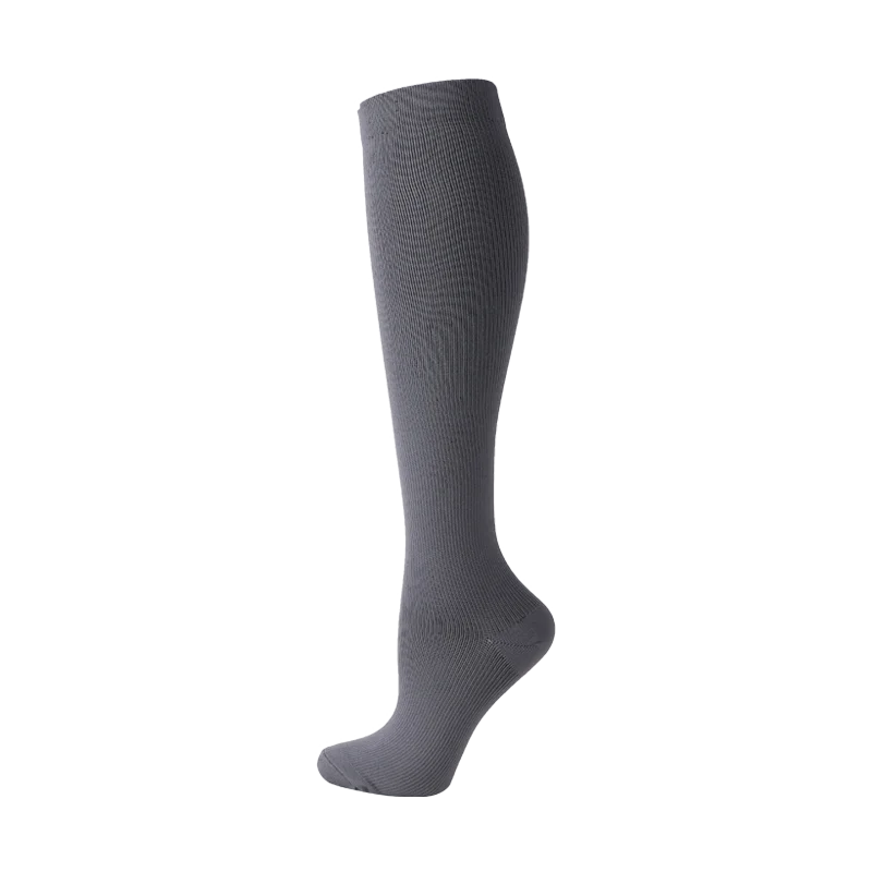 Compression Stockings Blood Circulation Promotion Slimming Compression Socks Anti-Fatigue Comfortable Solid Color Socks