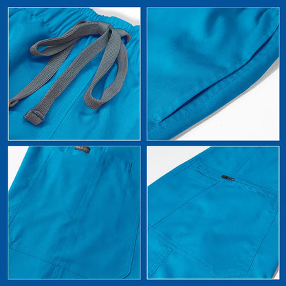 Hospital Medical Uniforms Nurse Suit Women Solid Color Dentistry Operating Room Scrub Set Two-piece Pet Grooming Doctor Workwear