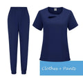 New Medical Doctor Nurse Surgical Uniforms Woman Scrub Set Beauty Salon Work Wear Clinical Scrubs Top-Pants Spa Nursing Tunic