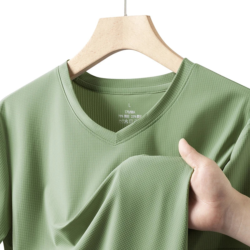 Plus Size 9xl 150kg T-Shirts Men Oversized Short Sleeve Tshirts 2025 Summer Quick Dry Men's T-Shirt Large Tee Tops 6xl 7xl 8xl