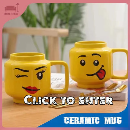 Ceramic Coffee Cup with Saucer Elegance Candy Colored Cute Girls' Afternoon Tea Mug Milk Latte Cups Luxury Ceramic Tea Cup Set