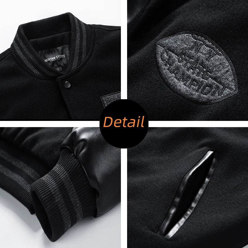 Autumn and Winter Coat Mens Clothes Loose Fashion Baseball Suit Trend Jacket