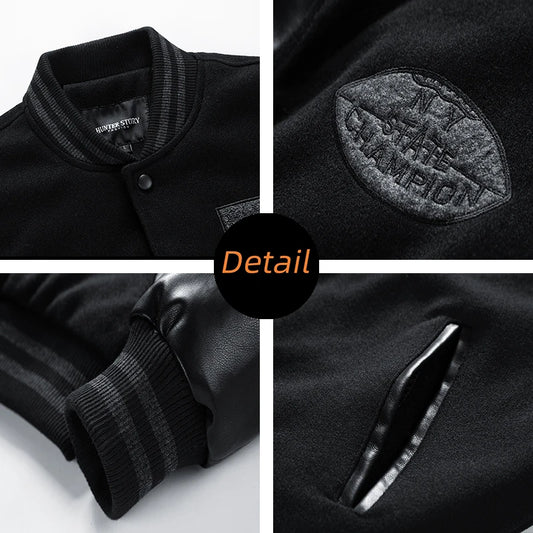 Autumn and Winter Coat Mens Clothes Loose Fashion Baseball Suit Trend Jacket