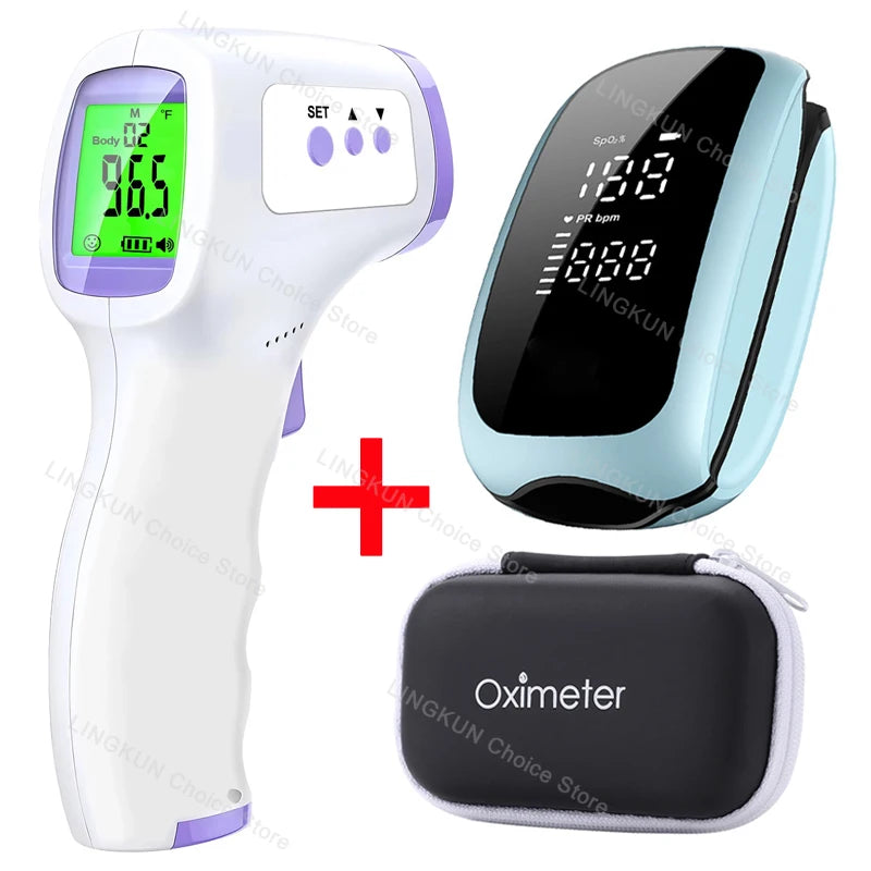 Medcial Portable Fingertip Pulse Oximeter Monitor Blood Oxygen Saturation Meter Pulse Oximeter Home Oximeter USB Rechargeale