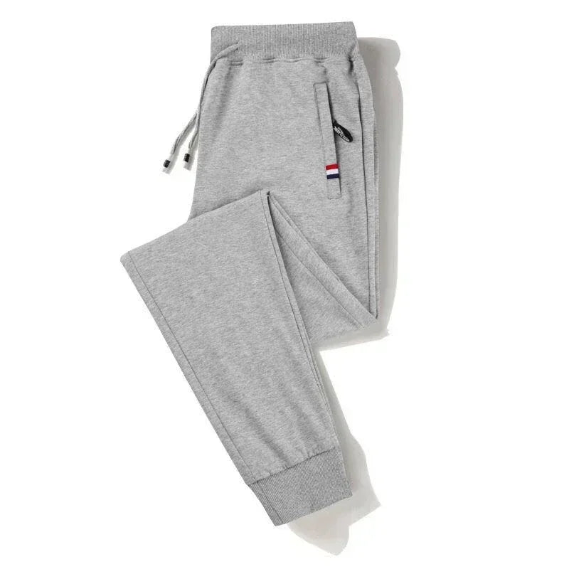 Spring Pants Men Fitness Sportswear Tracksuit Elastic Waist Sweatpants Cotton Trousers Loose Gyms Jogger Track Pants Mens M- 8XL