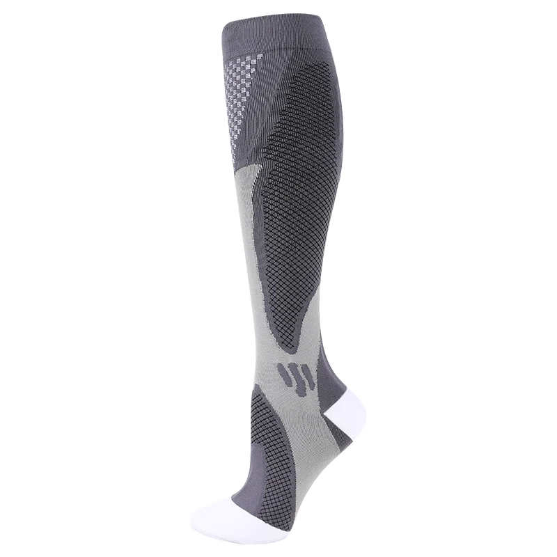 Compression Stockings Blood Circulation Promotion Slimming Compression Socks Anti-Fatigue Comfortable Solid Color Socks