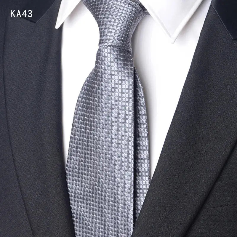 High Quality Handcrafted 9cm Wide Edition Cravat Blue Light Gray Striped Tie For Men's Business Attire Suit Commuting Necktie