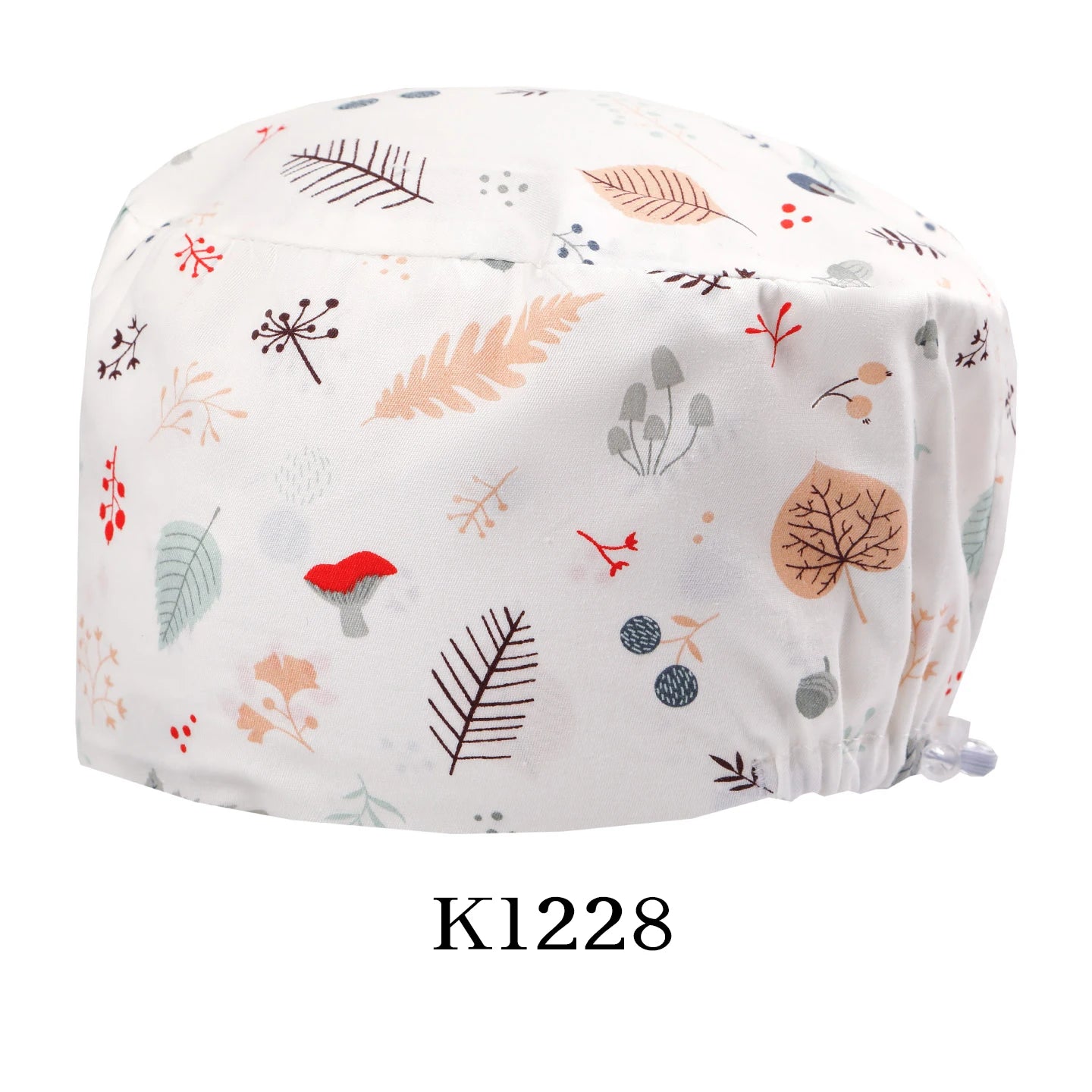 Printed Scrub Caps Dental Nursing Hats Durable Women Pediatric Cap Care Center Work Hat Comfortable  Aesthetic Scrub Cap K1235