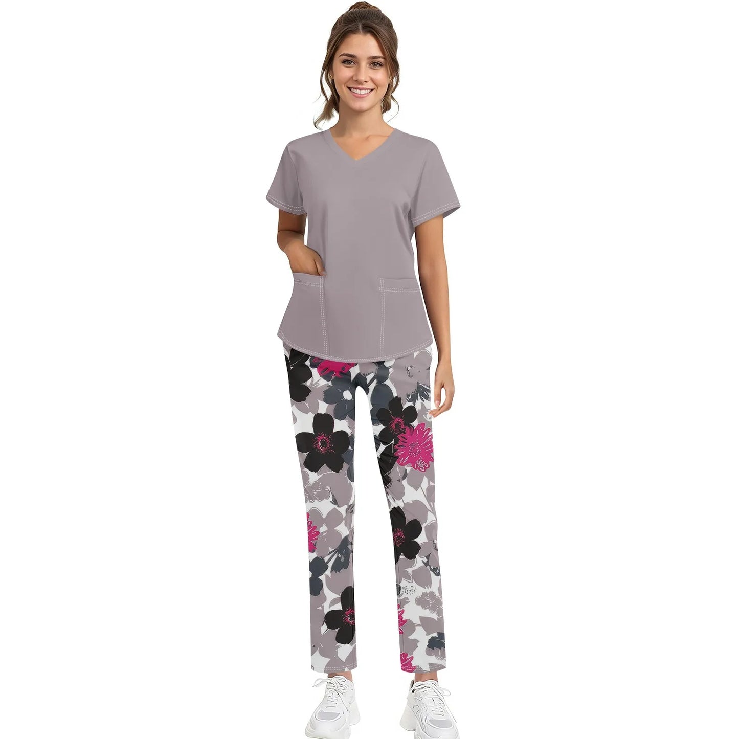 Unisex Medical Uniforms Men Women Nursing Clothes Beauty Costume Nurse Scrubs Sets Doctor Dentist Workwear Clinical Tops Pants